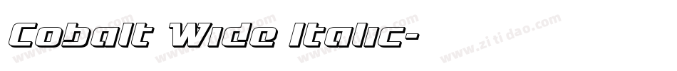 Cobalt Wide Italic字体转换